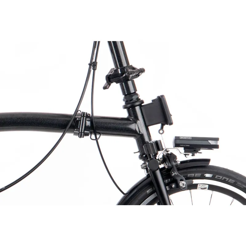 Brompton P Line Urban High Bar Folding Bike Black Available to Order-2